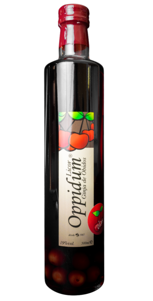Oppidum Sour Cherry Liqueur with Fruit – Premium Portuguese Liqueur (50cl)